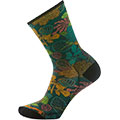 Bike Zero Cushion Aloha Forest Print Crew Socks