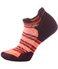 Women's Run Targeted Cushion Stripe Low Ankle Socks