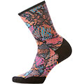 Women's Trail Run Targeted Cushion Triangle Prism Print Crew Socks
